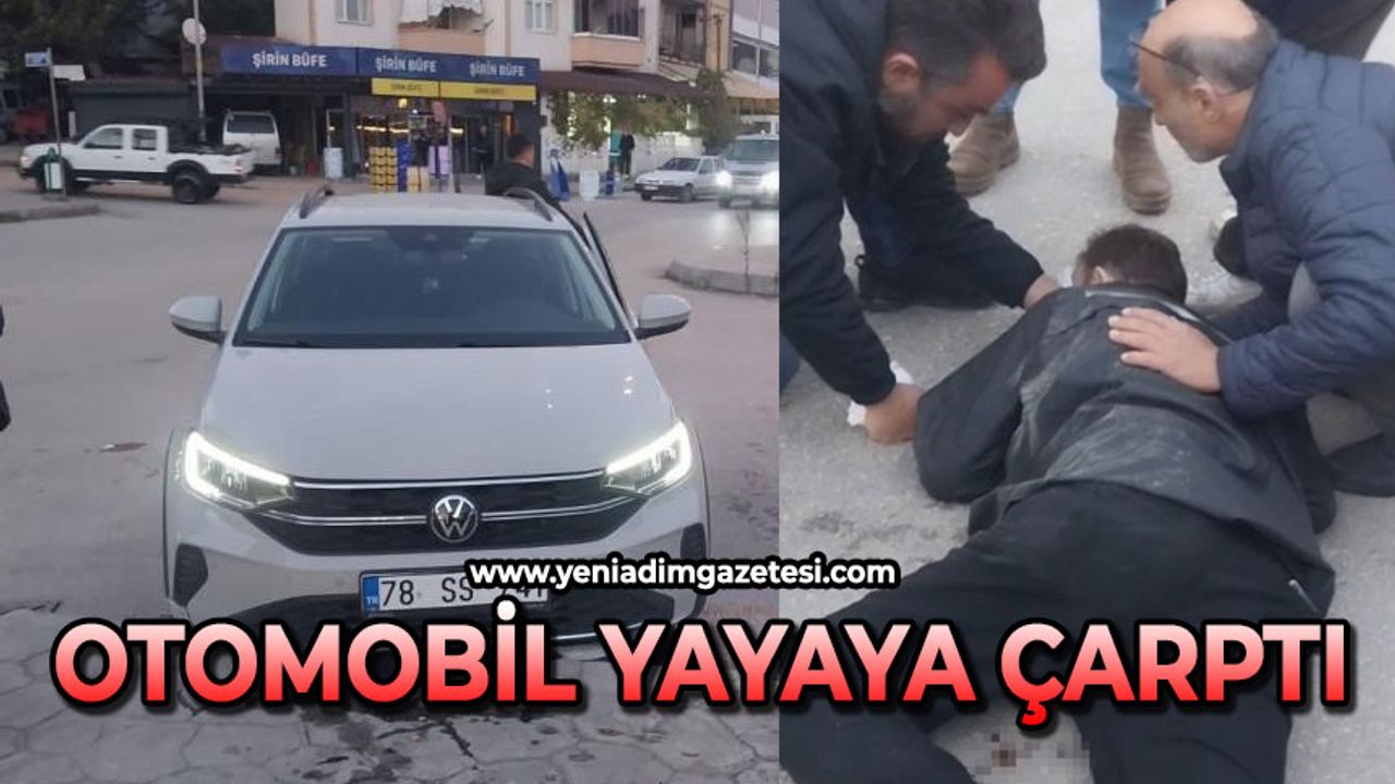 Otomobilin çarptığı yaya yaralandı