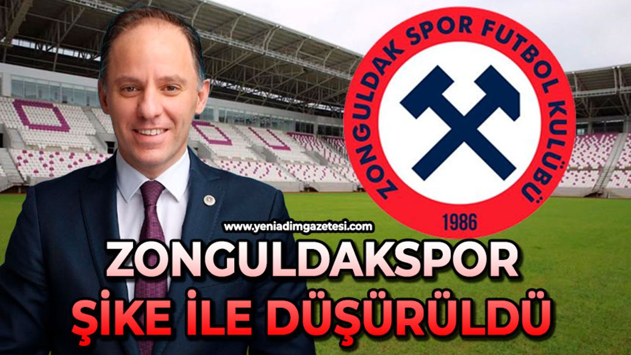 Zonguldakspor şike ile düşürüldü