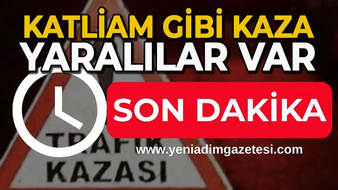 Otomobil hurdaya döndü: Yaralılar var