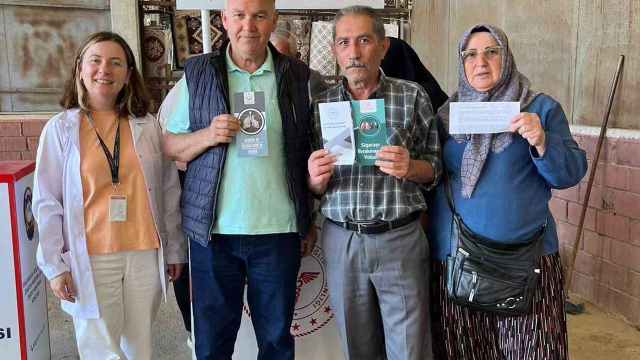 Pazar yerinde sağlık farkındalığı etkinliği