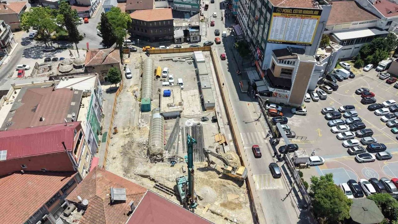 Tarihi hamamı gün yüzüne çıkaracak tam otomatik otopark proj
