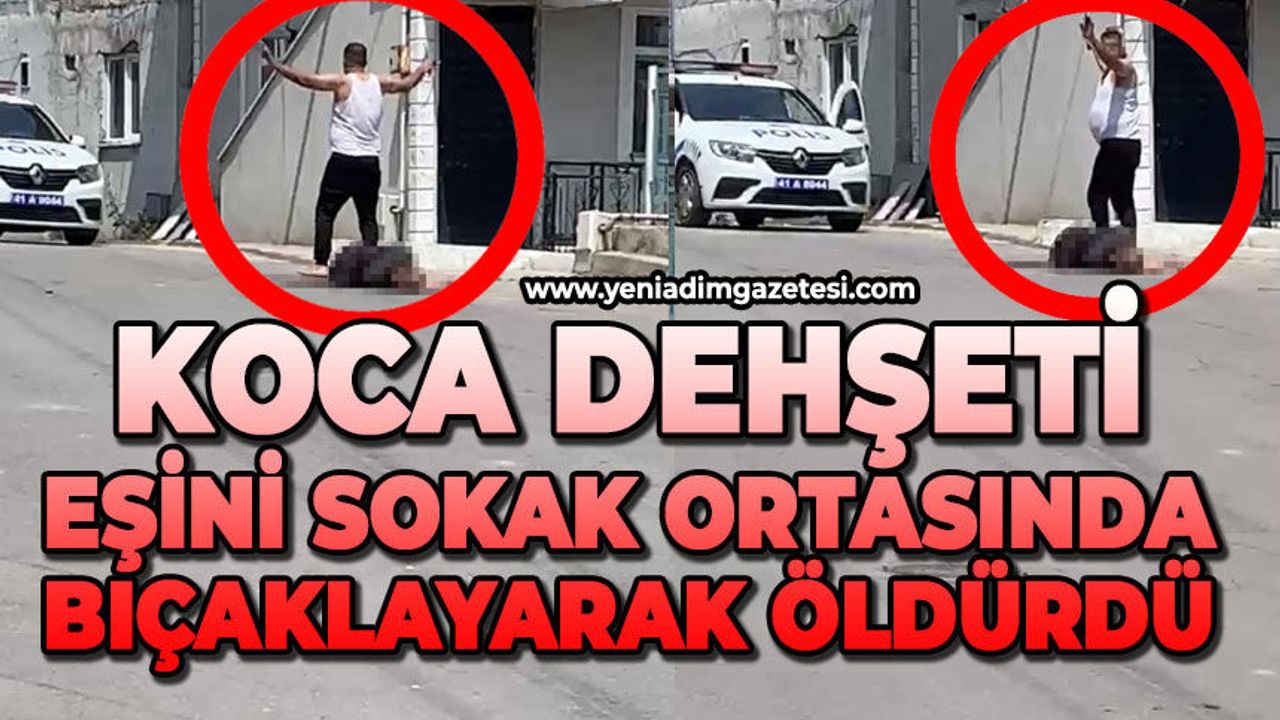 Sokak ortasında 5 çocuğunun annesine acımadı