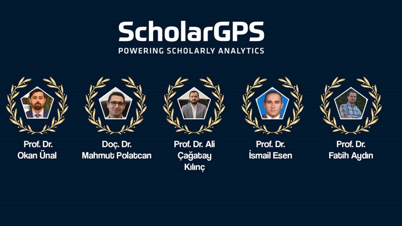 KBÜ'den beş akademisyen ScholarGPS'in dünyanın başarılı bilim insanları listesinde