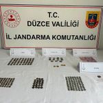 Düzce'de tarihi eser operasyonu 196 sikke ele geçirildi