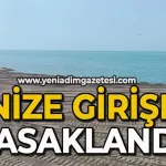 Denize girişler iki gün süreyle yasaklandı