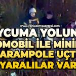 Çaycuma yolunda çarpışan otomobil ile minibüs şarampole uçtu: Yaralılar var