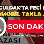 Zonguldak'ta korkunç kaza: Otomobil takla attı