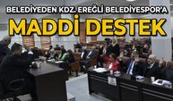 Belediyeden Kdz. Ereğli Belediyespor'a maddi destek