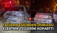 Facianın eşiğinden dönüldü: Elektrik tellerini koparttı