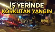 İşyerinde çıkan yangın korkuttu