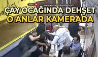 Çay ocağında otururken silahlı saldırıya uğradı: O anlar kamerada