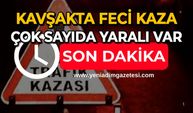 Kavşakta feci kaza: Çok sayıda yaralı var