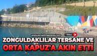 Zonguldaklılar Tersane ve Orta Kapuz'a akın etti