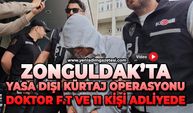 Zonguldak merkezli rüşvet ve yasa dışı kürtaj operasyonunda 11 şüpheli adliyede