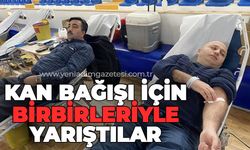 Depremzedelere kan bağışı için birbirleriyle yarıştılar