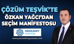 Özkan Yağcı'dan seçim manifestosu: Çözüm Teşvik'te
