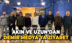 Harun Akın ve Ebru Uzun'dan Demir Medya'ya ziyaret