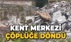 Zonguldak'ta kent merkezi çöplüğe döndü