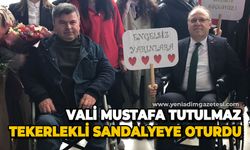 Vali Mustafa Tutulmaz tekerlekli sandalyeye oturdu