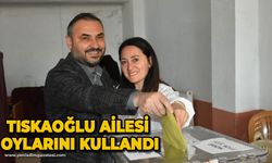 Nejdet Tıskaoğlu ve eşi Yudum Tıskaoğlu oylarını kullandı