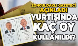 Zonguldaklı gazeteci yurt dışında kaç oy kullanıldığını açıkladı