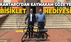 Kantarcı'dan Kaymakam Göze'ye bisiklet