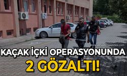 Kaçak içki operasyonunda 2 gözaltı