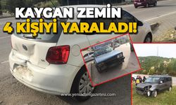 Kaygan zemin 4 kişiyi yaraladı!