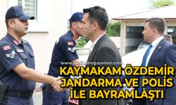 Kaymakam Necdet Özdemir jandarma ve polis ile bayramlaştı