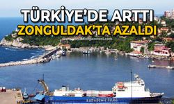 Türkiye'de arttı Zonguldak'ta azaldı!