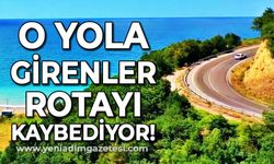 Zonguldak'ta o yola gidenler rotayı kaybediyor!