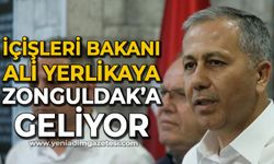 İçişleri Bakanı Ali Yerlikaya Zonguldak'a geliyor