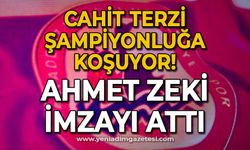 Cahit Terzi şampiyonluğa koşuyor: Ahmet Zeki imzayı attı