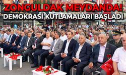 Zonguldak meydanda demokrasi kutlamaları başladı