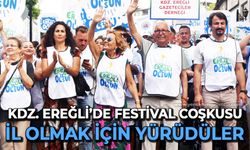 Kdz. Ereğli'de festival coşkusu: İl olmak için yürüdüler