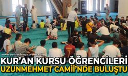 Kur'an Kursu öğrencileri Uzun Mehmet Camii'nde buluştu