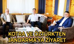 Murat Kotra ve Mustafa Öztürk'ten Jandarma'ya ziyaret