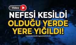 Nefesi kesildi: olduğu yerde yere yığıldı