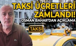 Zonguldak'ta taksi ücretleri zamlandı: Osman Bahar'dan açıklama