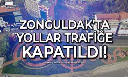 Zonguldak'ta yollar trafiğe kapatıldı