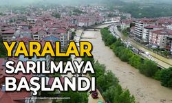 Yaralar sarılmaya başlandı