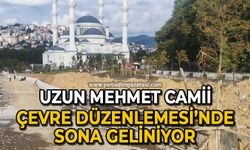 Uzun Mehmet Cami çevre düzenlemesi'nde sona geliniyor