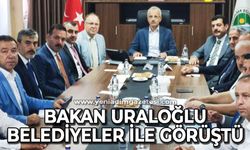 Ulaştırma ve Altyapı Bakanı Abdulkadir Uraloğlu Zonguldak'ta belediye başkanları ile görüştü