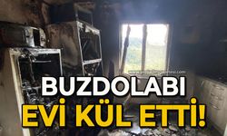 Buzdolabı evi kül etti!