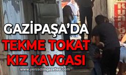 Zonguldak'ta genç kızlar tekme-tokat kavga etti