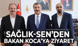 SAĞLIK-SEN'den Bakan Koca'ya ziyaret