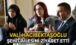 Vali Osman Hacıbektaşoğlu şehit ailesini ziyaret etti