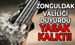 Zonguldak Valiliği açıkladı: Yasak kaldırıldı!