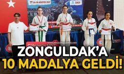 Zonguldak'a 10 madalya geldi