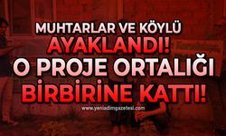 Muhtarlar ayaklandı: Köylüler o projeye karşı duruyor!